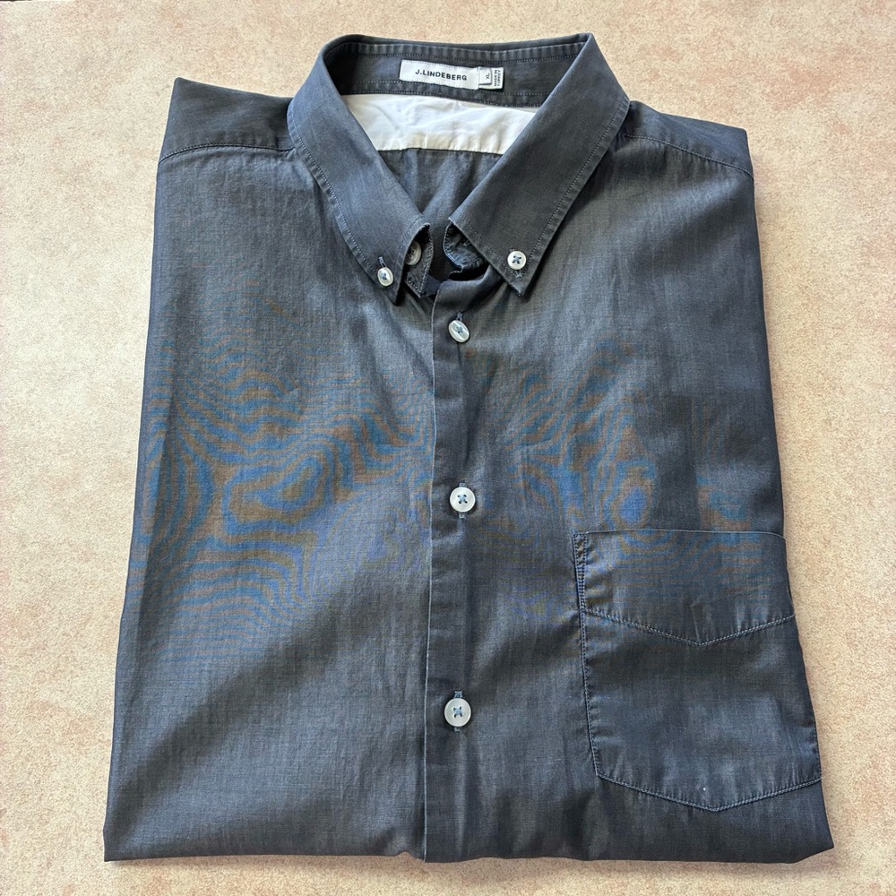 J. Lindeberg Grey Dress Shirt
